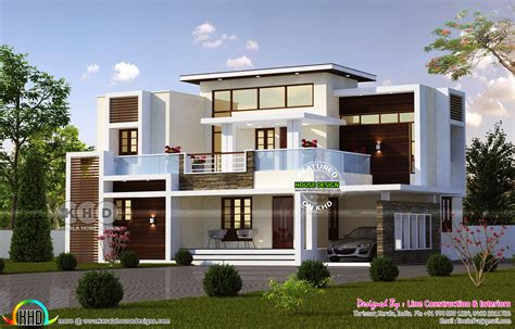 1739 Sq Ft 4 Bedroom Contemporary Home Kerala Home Design And Floor