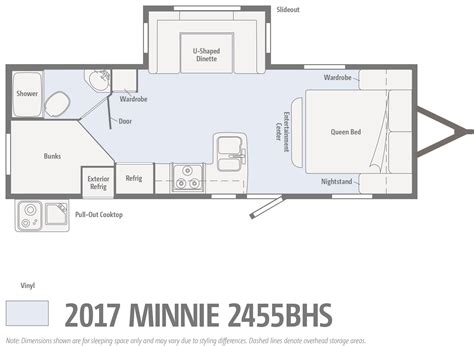 The Floor Plan For A Small Rv With Its Kitchen And Living Room Including An Additional Bedroom