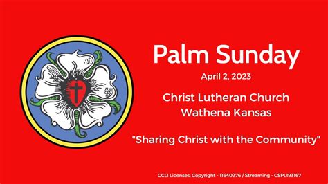 Palm Sunday Sunday Of The Passion April 2 2023 Youtube