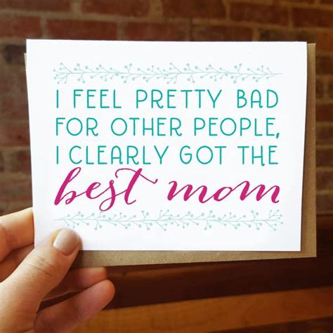 How to make a nice card for mother's day. Funny Mothers Day Card Best Mom Ever Greeting Card