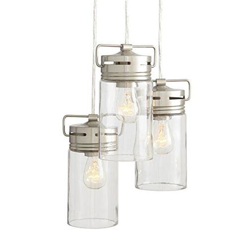 Allen Roth Vallymede 77 In Brushed Nickel Multi Pendant Light With