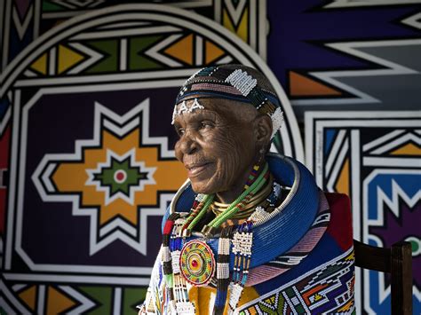 The Legendary 85 Year Old Artist Esther Mahlangu Is Collected By Oprah