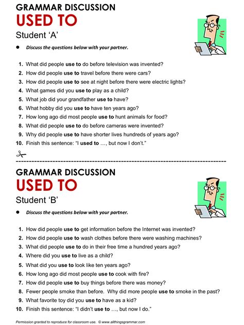 English Grammar Discussion Used To