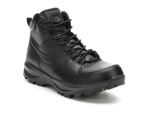 Nike Mens Manoa Leather Boots From Finish Line In Black Black Black
