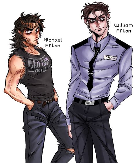 Michael Afton And William Afton By Asyawolfy On Deviantart