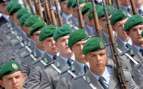 Soldiers Attend An Oath Taking Ceremony Of The German Army At The