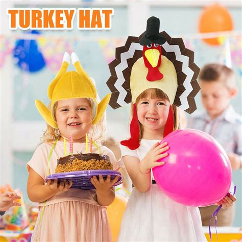 Turkey Hat Thanksgiving Party Plush Turkey Hat Tail Novelty Roasted Turkey Sp Ebay In 2022