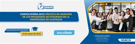 Convocatoria Proceso De Admisión 2023 Universidad De Guayaquil