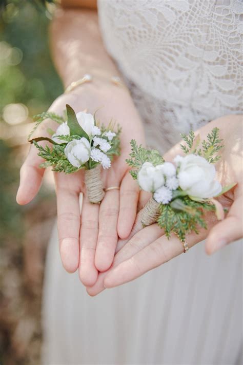 Rustic Wedding Boutonniere Aisle Society