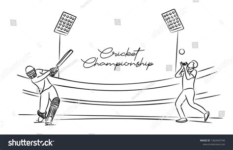 3327 Cricket Line Art Images Stock Photos And Vectors Shutterstock