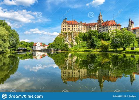 Panorama Of Danube River And Sigmaringen Castle Schwarzwald Germany