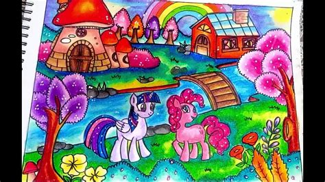 Cat warna yang berbeda dari kuda poni kecil, membuatnya bahkan lebih indah. Cara Menggambar dan Mewarnai MY LITTLE PONY dengan Gradasi ...