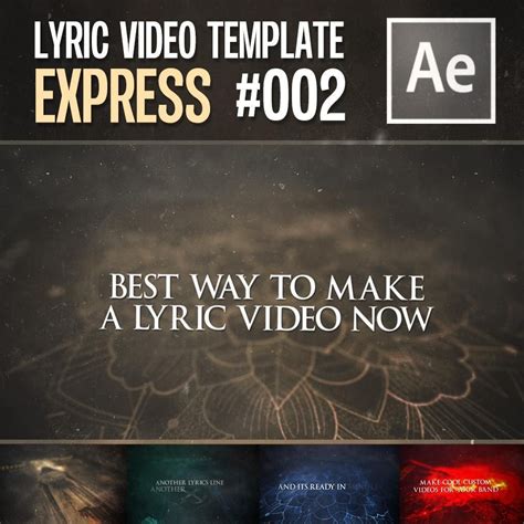 Free After Effects Lyric Video Template - Printable Word Searches