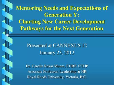 Ppt Presented At Cannexus 12 January 23 2012 Dr Carolin Rekar Munro