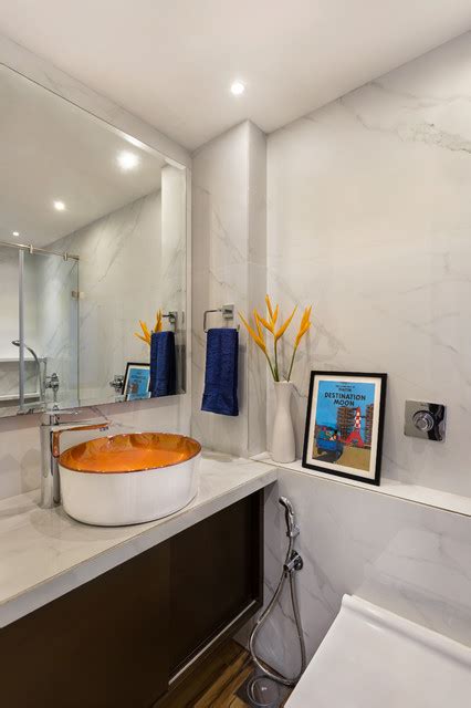 Prismatic Residence Contemporary Bathroom Mumbai By V