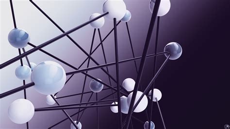 Abstract 3d Molecular Models Sphere Digital Art Artwork Wallpapers
