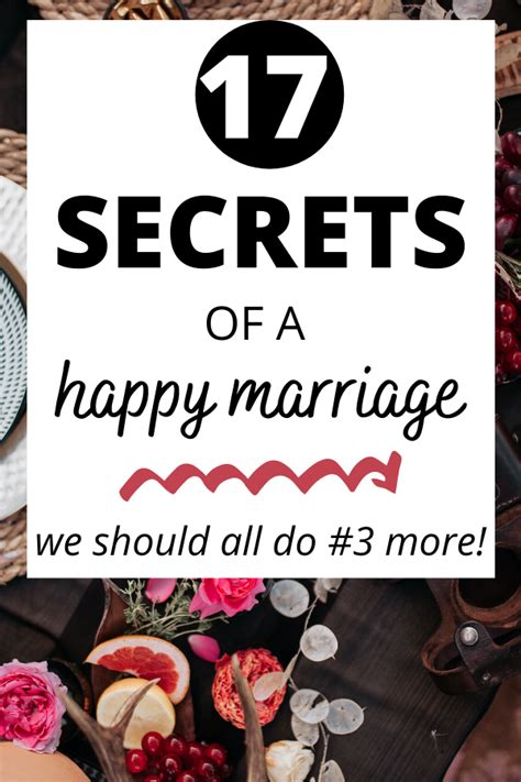 17 Secrets Of A Happy Marriage Happy Marriage Happy Marriage Tips