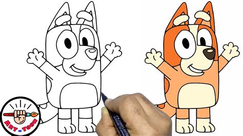 How To Draw Bingo From Bluey Really Easy Drawing Tutorial Otosection