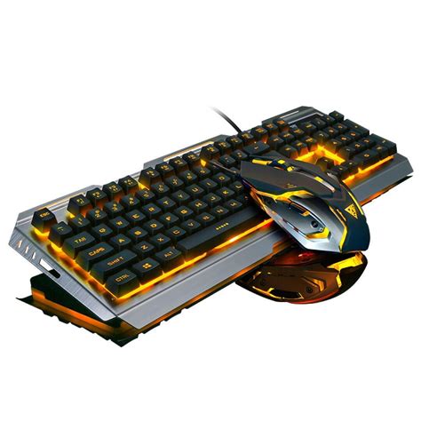 V1 Wired Backlit Illuminated Multimedia Ergonomic Usb Gaming Keyboard