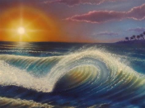 Ocean Wave Painting By Darren Robinson Fine Art America