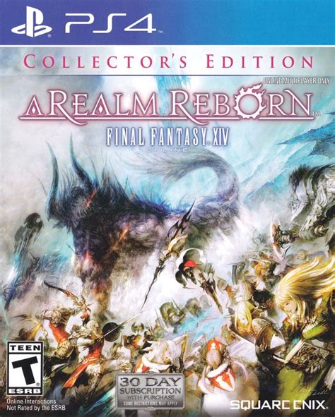 final fantasy xiv online a realm reborn collector s edition 2014 playstation 4 box cover