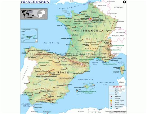 Buy Map Of France And Spain