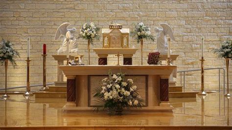 Custom Designed Tabernacle Tabernacle Throne And Hand Carved Carrara