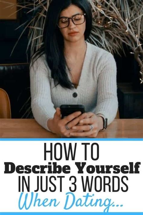 How To Describe Yourself In 3 Words When Dating Self Development Journey