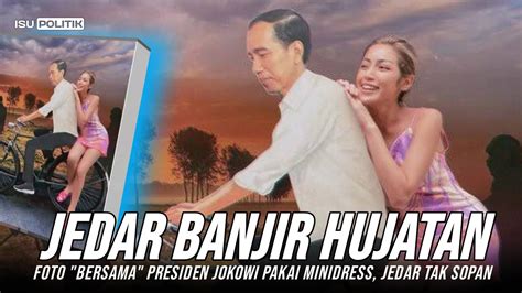 foto bareng ‘presiden jokowi pakai busana minim jessica iskandar banjir hujatan youtube