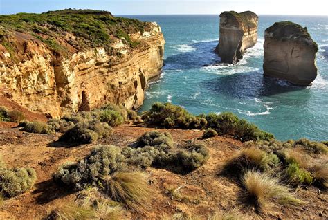 Island Archway At Loch Ard Gorge Near Port Campbell On Great Ocean Road