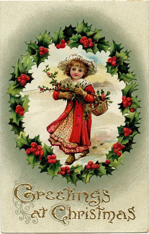 Christmas Graphics Christmas Postcard Victorian Christmas