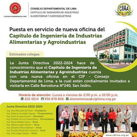 Capítulo De Ingeniería De Industrias Alimentarias And Agroindustria