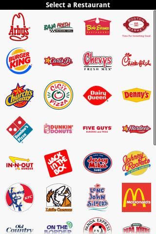 All fast food restaurants list. Quick Look at Today's Free Amazon App: Fast Food Calorie ...