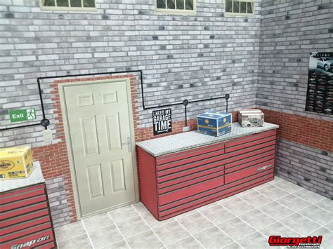 Instant Download Printable Garage Diorama Display 118 Scale Etsy