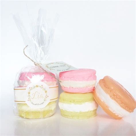 Custom Macaron Soaps For Baptism Favors Made By Bc Fragrance