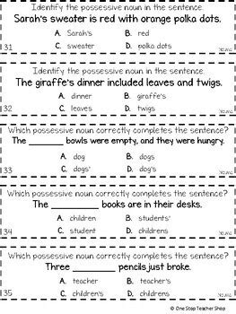 Students will complete a quill activity to practice and demonstrate their mastery of this concept. 3rd Grade Nouns | Plural Nouns, Possessive Nouns, Abstract Nouns Game