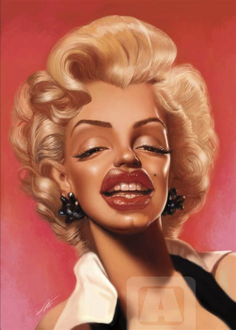 Marilyn Monroe 네이버 블로그 Celebrity caricatures Funny caricatures