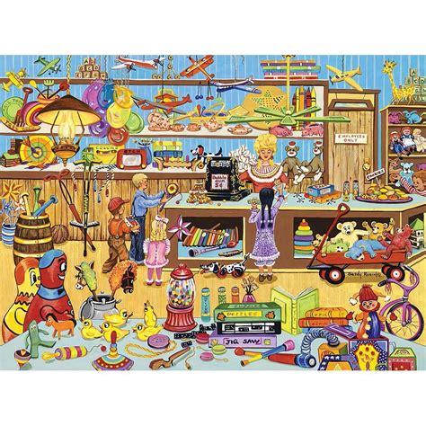 Sold and shipped by skymall. The Old Toy Store 500 Piece Jigsaw Puzzle | Bits and Pieces