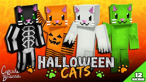 Halloween Cats Hd Skin Pack By Cupcakebrianna Minecraft Skin Pack