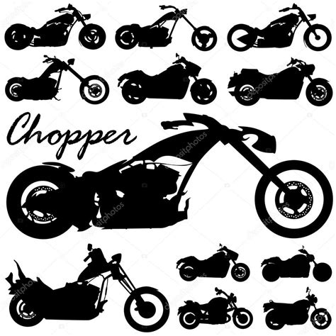 Chopper Motorcycle Vector — Stock Vector © Bogalo 8939552