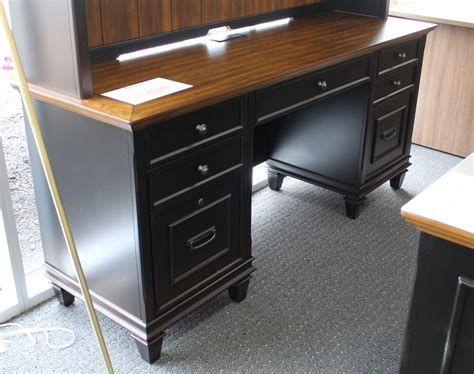 Office Source Refined Collection Double Pedestal Desk W Credenza And 71