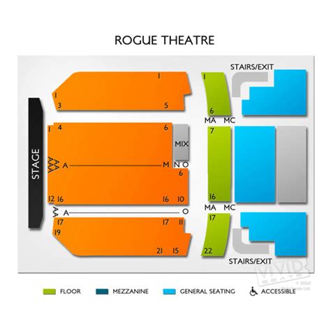 Rogue Theatre Seating Chart Vivid Seats