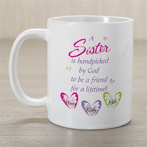 Personalized Sister Mug Tsforyounow