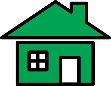 Green Home Icon Clip Art At Vector Clip Art