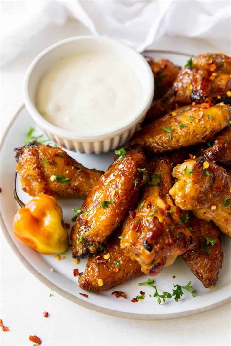 Baked Mango Habanero Chicken Wings L Spoonful Of Flavor