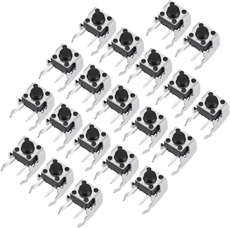 Uxcell 20pcs Momentary Pcb Side Mounting Fixed Bracket