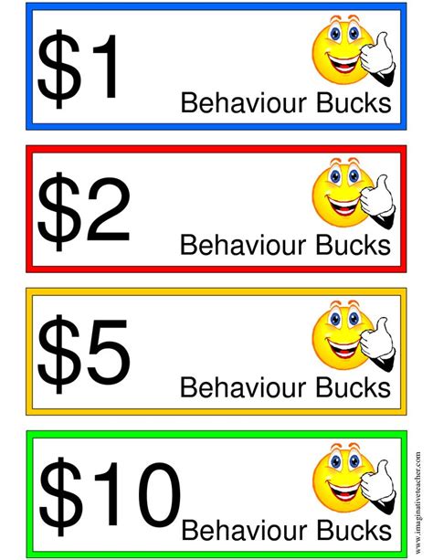 Behavior Bucks Great To Use For Behavior Problems I Made A Mommy