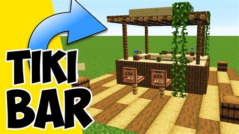 Wie Baut Man In Minecraft Eine Tiki Bar Minecraft Strandbar Bauen