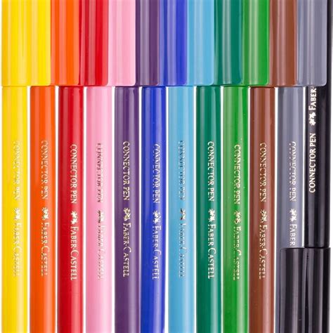 Faber Castell Connector Pens Pack Of 12 Faber Castell