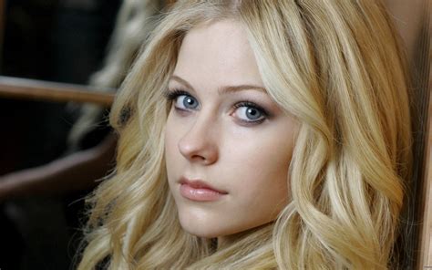 Wallpaper Face Women Model Blonde Eyes Long Hair Celebrity Singer Avril Lavigne Lips